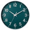 HZDHCLH Funk Wanduhr 30 cm Lautlose Wanduhr Ohne Tickgeräusche, Moderne Batteriebetriebene Uhr für Zuhause, Küche, Wohnzimmer, Büro, Wanddekoration (Dunkelgrün)