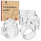 WEIDEBACH® robuster Türklinkenpuffer für jede Türklinke, 2x Kreisform, 6x in 8-Form Türstopper, transparenter Wandschutz Türklinke, Türpuffer schützt vor Schrammen, Wandtürstopper, Wandschutz