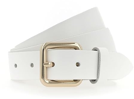 Vanzetti 30mm Leather Belt W105 White