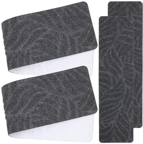 Gatuida Treppenstufen Für Holzstufen 4 Stück Rutschfester Teppich Treppenstufen Teppich Anti-Rutsch-Treppenläufer Matte Selbstklebende Rutschfeste Sicherheitsstufen-Unterlage