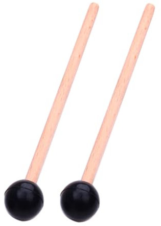 Toyvian 2 Stück Marimba Schlägel Zungentrommelhammer Holzgriff Klangstab Percussion Sticks Für Anfänger Und Profi