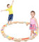 Arkyomi balancierbalken balanciersteine für kinder schwebebalken stapelsteine balance board holz kinder balancieren für zuhause balance steine gleichgewichtstrainer stepping stones