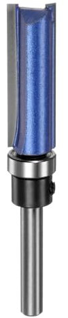 sourcing map Pattern Flush Trim Router Bit 0.24 Shank 1-1/2 Cutting Length 1/2 Cutting Dia with Top Bearings Straight Precise Cutting Woodworking Milling Cutter Tool for Trimming