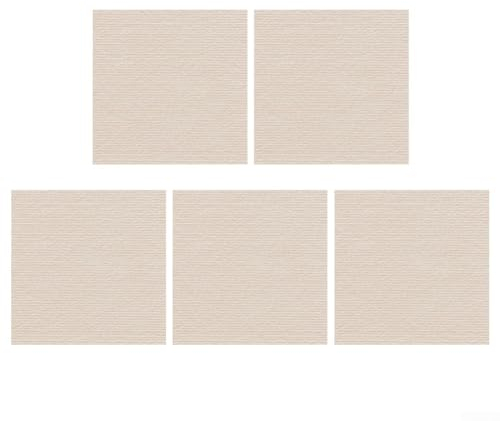 Oniissy 5 Stück Teppichfliesen, 30 x 30 cm, Bodenbelag, selbstklebend, kommerzielle Teppiche, rutschfest, Khaki