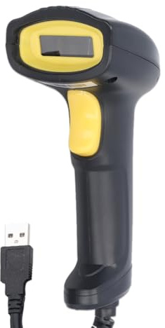 Barcode-Scanner, USB-kabelgebundener Automatischer Hand-Barcode-Scanner-Leser, Hohe Auflösung, Unterstützung 1D und 2D, für Supermarkt-Einzelhandelslager