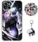 Staremeplz Compatible with iPhone 13 Pro Case Satoru Gojo/Itadori Yuji Anime Game Design [With Vision Keychain and 50pcs Stickers] Cartoon Transparent Soft Silicona Case for iPhone 13 Pro