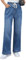 Roskiky Y2k Jean pour femme - Coupe large - Taille élastique - Coupe large - Taille élastique, Bleu classique, M