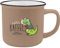 GRUSS & CO Becher mit Motiv Realität | New Bone China Porzellan, Emaille-Optik, 35 cl | Lustiges Geschenk, Frühstück | 73917