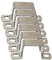 Faspiroty 6 Stück M50 x 50 Edelstahl-Vierkant-Rohrschellen