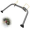 GDJZXD Leiterstabilisator, Leiter Anlegeleiter Klappleiter Stabilisator Befestigung Flügelspannweite/Wandleiter St für Dachrinne (3,6kg Silber)