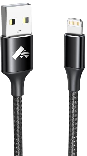 Aioneus iPhone Ladekabel, Lightning Kabel 1M iPhone Kabel MFi Zertifiziert iPhone Schnellladekabel Nylon USB Lightning Kabel für iPhone 14 13 12 11 Pro Max Mini XS XR X 8 7 6 6s Plus 5 SE 2020,iPad