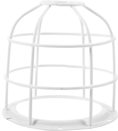 CRILSTYLEO Cache-ampoule En Métal Robuste Abat-jour Suspendu Cage D'ampoule Protecteur Pour Lampe Évitant Dommages Adapté Ateliers Fermes
