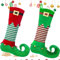 Tyafzzn 2Pcs Weihnachtsstrümpfe, Personalized Christmas Stockings, Nikolausstiefel zum Befüllen, für Weihnachtsbaum, Kamin, Familie Ornamente