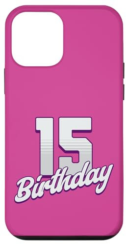Custodia per iPhone 12 mini 15° compleanno 15 anni rosa ragazza