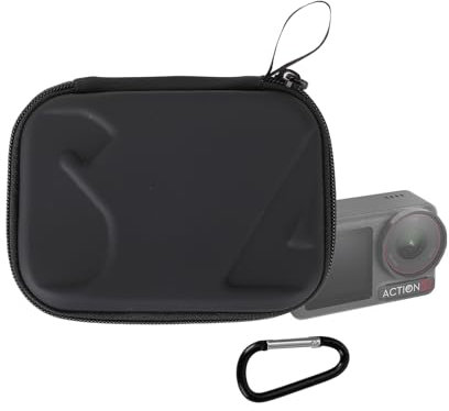 Carrying Case for DJI Osmo Action 5 Pro Camera Accessories Battery Adapter Mount Cable Cord Cover Storage Bag Portable Hard Shell (Black)