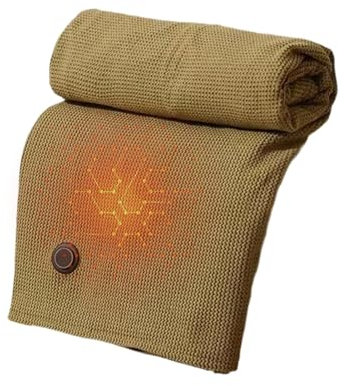 Dtaigou Châle Chauffant Portable Fonctionnant sur Batterie, Châle Chauffant Enveloppant Une Couverture Chauffante Électrique sans Fil Portable Et Portable avec 3 Niveaux De Chauffage