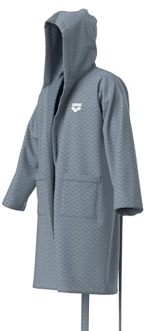 ARENA Bademantel groß rot einfarbig breit, SEA FOAM WHITE, M/L