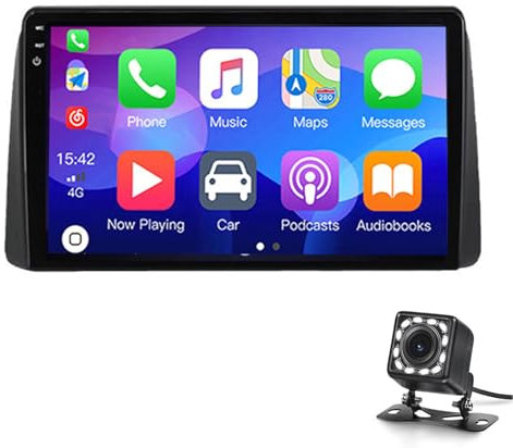 Radio Stereo Für J-eep Chrysler Grand Voyager 5 2011-2015/dodge Grand Caravan 2008-2020 Mit Carplay & Android Auto 9 Zoll Touchscreen Bluetooth Gps Navi Wifi Bluetooth Swc Eq Reverse Came(Color:M100S)