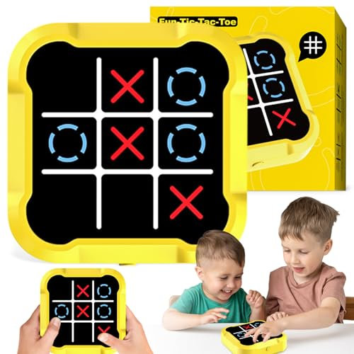 Tic Tac Toe Bolt Game Console, Morpion Electronique, Tic Tac Toe électronique, 3 en 1 Smart Games Console de Jeux Portable, Jeu de Voyage Console Portables pour Enfant et Adultes