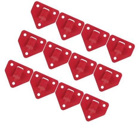 FUTUREORYY Fire Extinguisher Wall Bracket Wall Mounted Hook Fire Extinguisher Mounting Holder for Home Office Garage and Workshop 12 Pack 2.44 X 2.44 X 0.31 in