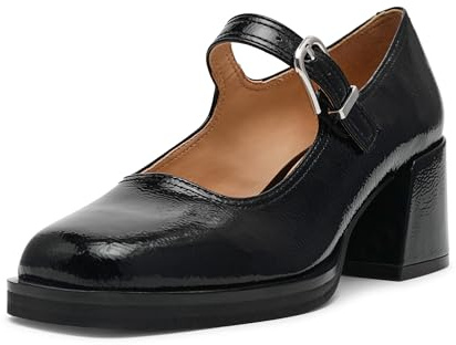 Steve Madden Women's Lisbon Pump, Black Leather, 5 UK