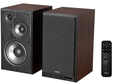 Edifier R2750DB MKII Diffusori da scaffale amplificati 144 W, Noce | Uscita Subwoofer, Hi-Res Audio, Bluetooth 6.0, Bassa Distorsione, Ampia Risposta, LDAC, HDMI, Ottico, Coassiale per PC