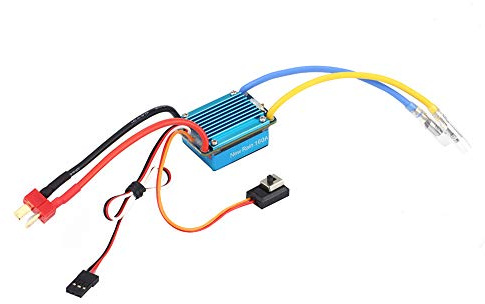 Akozon Esc Spazzolato 160a con Spina Bec T 5v 1a per Regolatore Elettronico di velocità per Auto Rc 1/12 o più Grande capacità di Corrente Elevata Calibrazione Automatica