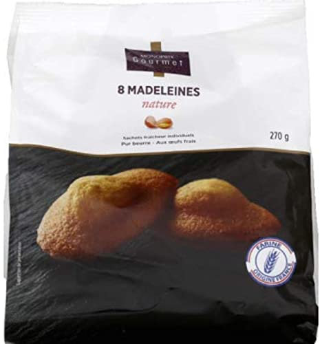 Monoprix Gourmet Madeleines nature - Le paquet de 8 - 270 g
