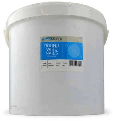 Sitemate Round Wire Nails - 6 (150mm) - 6.00 Gauge - 20 kg Tub - Galvanised