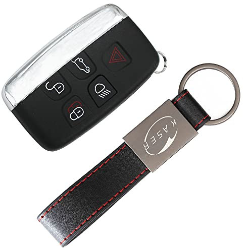 KASER Schlüssel Gehäuse Fernbedienung für Range Rover Autoschlüssel Funkschlüssel 5 Tasten für Jaguar Land Rover Evoque Sport LR4 Discovery TDV6