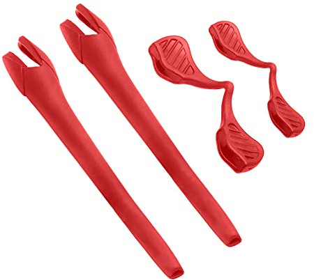 BLAZERBUCK Kits de chaussettes de rechange pour lunettes de soleil Oakley Radar EV Series, Rouge, 0