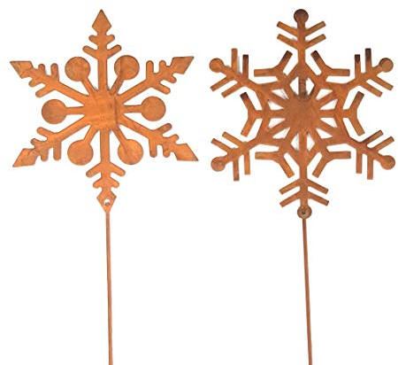 HPS Gartenstecker Schneeflocke am Stab