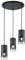 Trio Leuchten Pendelleuchte Robin 310630332, Metall Schwarz matt, Glas rauchfarbig, exkl. 3x E27