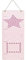 JaBaDaBaDo Pink Star Höhen- / Wachstumstabelle für Kinder/Körpergröße für Mädchen
