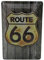 Route 66, geprägtes Blechschild 20 x 30 cm, US Diner Werkstatt Oldtimer Retro Metall Schild für Cowboy und Amerika Fans