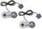 DARLINGTON & Sohns Lot de 2 manettes compatibles avec console Nintendo SNES compatible avec les manettes Super Nintendo