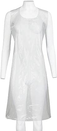 Disposable Plastic Aprons – Roll of 200 Aprons (Clear)