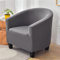 FANSU Sesselschoner Sesselbezug Sofabezug, Einfarbig Tub Chairs Sesselhussen mit Armlehne, Sesselüberwurf für Clubsessel Loungesessel Cocktailsessel (grau)