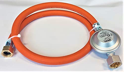 ZaTeChS Propan Butan Détendeur gaz Tuyau de gaz 100cm (1m) | Ø9mm | 1/4 - 21.8 Pouces LKS Raccordement a rapidevec raccord | jusqu'à -30°C | Pantalon pour le camping, les barbecues à gaz