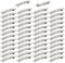 Cinaci 50 Stück 8cm Silber Leere Metall Haarspangen Französische Haarspangen Plain DIY Bastelbasis Snap Haarspangen Haarnadeln Zubehör Bulk für Frauen Mädchen Dickes Haar