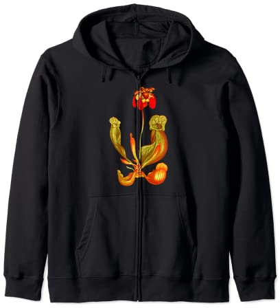 Fleischfressende Pflanzen Sarracenia Trompete Krug Pflanze T-Shirt Kapuzenjacke