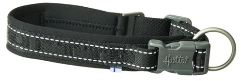 Hurtta Casual Hundehalsband ECO nachhaltigem Hundehalsband (25-35 cm, Raven)