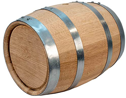Eichenfass – Whiskey-Fass aus Holz (5 Liter) – für den Heimbrauer, Alkohol-Destiller, Weinmacher – neue amerikanische Eichenfässer für alternde Whiskey, Bourbon, Met (Eritage-Serie)