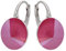 Rivoli Ohrringe Österreichische Zirkonia 925 Silber - Schmuck für Frauen und Mädchen - Hängeohrringe Ideal für Geschenke für Frauen (Peony Pink)