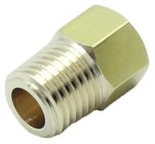 CDQBWKJGFJ 1 tubo NPT macho a M10 x 1 hembra, adaptador de sensor métrico de latón