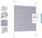 Sekey Plissee ohne Bohren Verdunkelung, Fenster Plissee Klemmfix Jalousie 60 cm breit, Verspannt Blickdicht Sonnenschutz Fensterollo, 60x100cm, Blaugrau