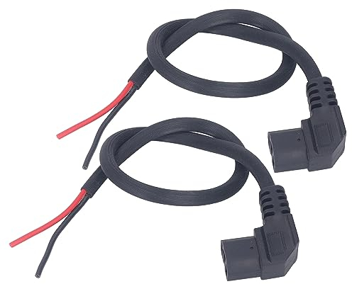 Tbest 2PCS Electric Bike Power Cord, Electric Kick Scooter Charger Adapter Cable Type Charging Power Cable Accessories 1.5mm² for Electric Scooter
