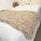 Grobstrick-Decke, Überwurf, Chenille, handgefertigt, warm und gemütlich, Decke, Couch, Bett, Heimdekoration, weich, atmungsaktiv, Fleece, Weihnachten, für Couch, Bett, Sofa, tolles Geschenk