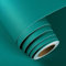 FunStick 60CM×5M Teal Blue Self Adhesive Wallpaper Blue Green Wallpaper Kitchen Vinyl Wrap for Furniture Worktop Teal Blue Sticky Back Plastic for Bathroom Walls Removable Bedroom Wallpaper Teal Blue