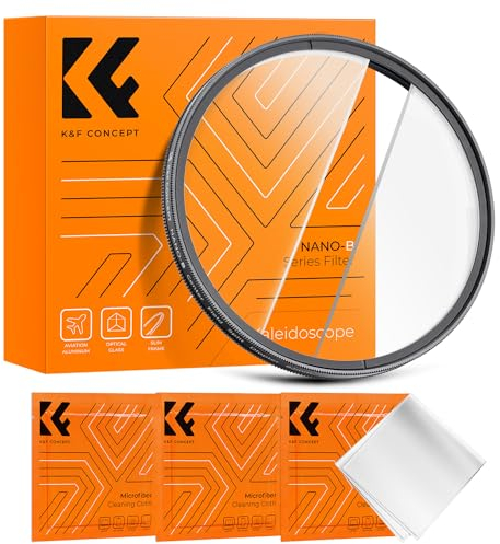 K&F Concept 67mm Centerfield Split Diopter Filter Double Glass Special Effect Camera Lens Filter (Nano-B Series)